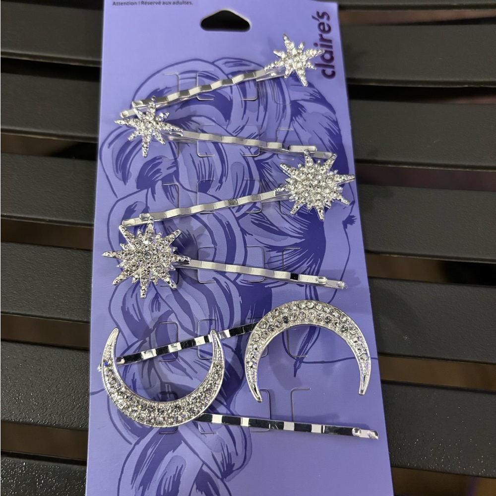 Celestial hair pins
